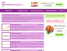 Tablet Screenshot of fleuristes.express-fleurs.com
